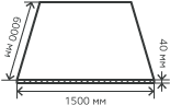 Лист нержавеющий  40х1500х6000 мм.  AISI 201 (12Х15Г9НД) горячекатаный,  матовый