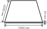 Лист нержавеющий  20х1000х2000 мм.  AISI 201 (12Х15Г9НД) горячекатаный,  матовый