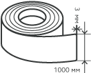 Рулон нержавеющий 3х1000 мм.  AISI 304 (08Х18Н10) холоднокатаный,  матовый