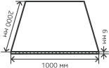 Лист нержавеющий  6х1000х2000 мм.  AISI 316Ti (10Х17Н13М3Т) холоднокатаный,  матовый