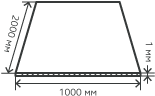 Лист нержавеющий  1х1000х2000 мм.  AISI 201 (12Х15Г9НД) холоднокатаный,  матовый