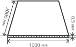 Лист нержавеющий  0,5х1000х2000 мм.  AISI 316 (10Х17Н13М2) холоднокатаный,  матовый